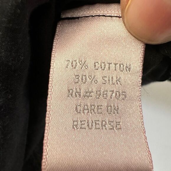 Rebecca Taylor Silk Blend Top Black - Picture 11 of 12